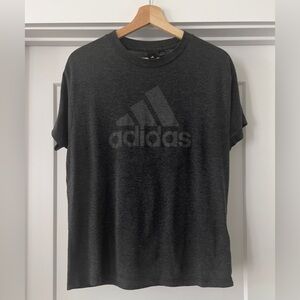 Adidas Women's Dark Gray Logo Tee